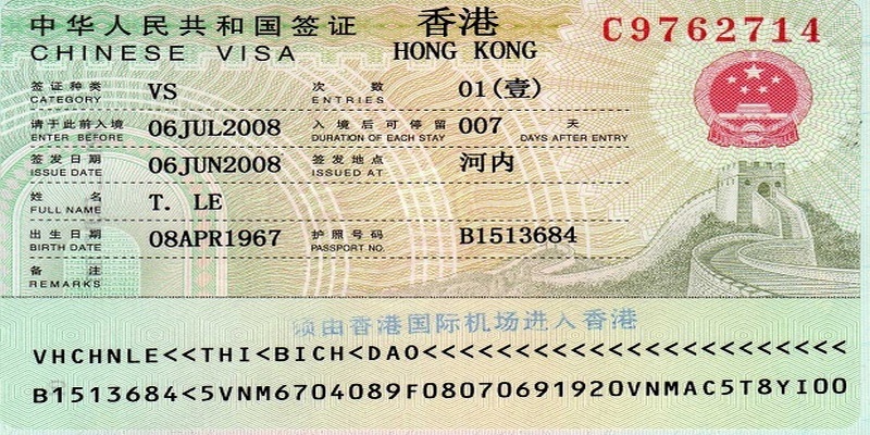 Visa - Thủ tục đầu tiên bạn cần có để nhập cảnh vào Hồng Kông. Nguồn ảnh: Internet