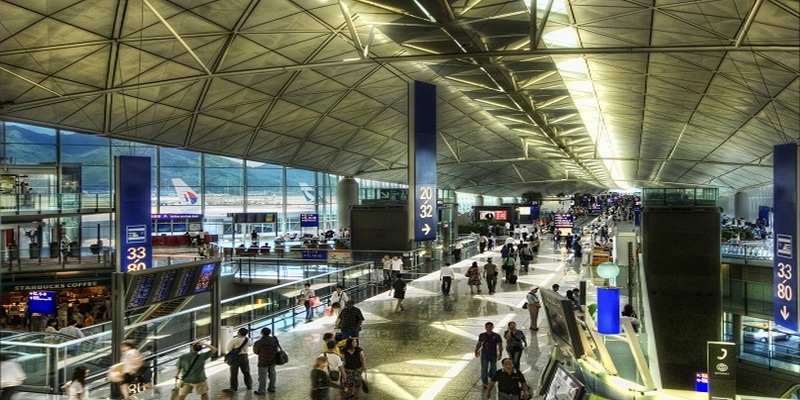 Một góc sân bay quốc tế Hồng Kông - Chek Lap Kok